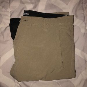 Tan Hybrid Shorts
